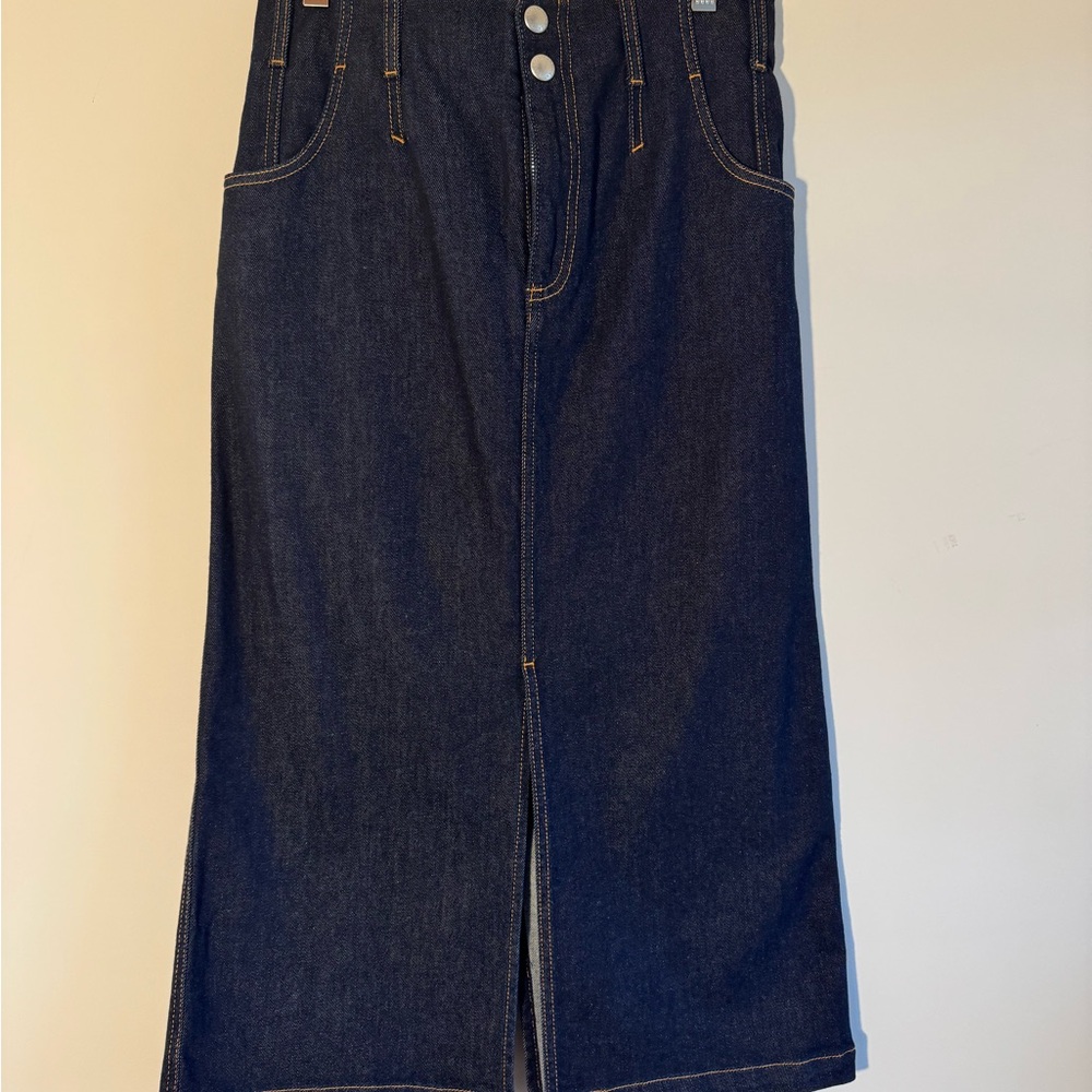 Philosophy di Lorenzo Serafini Blue Midi Skirt